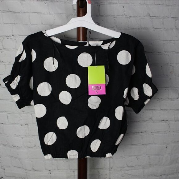 Women's Tabitha Brown x Target Polkadot Top XS - Picture 1 of 6
